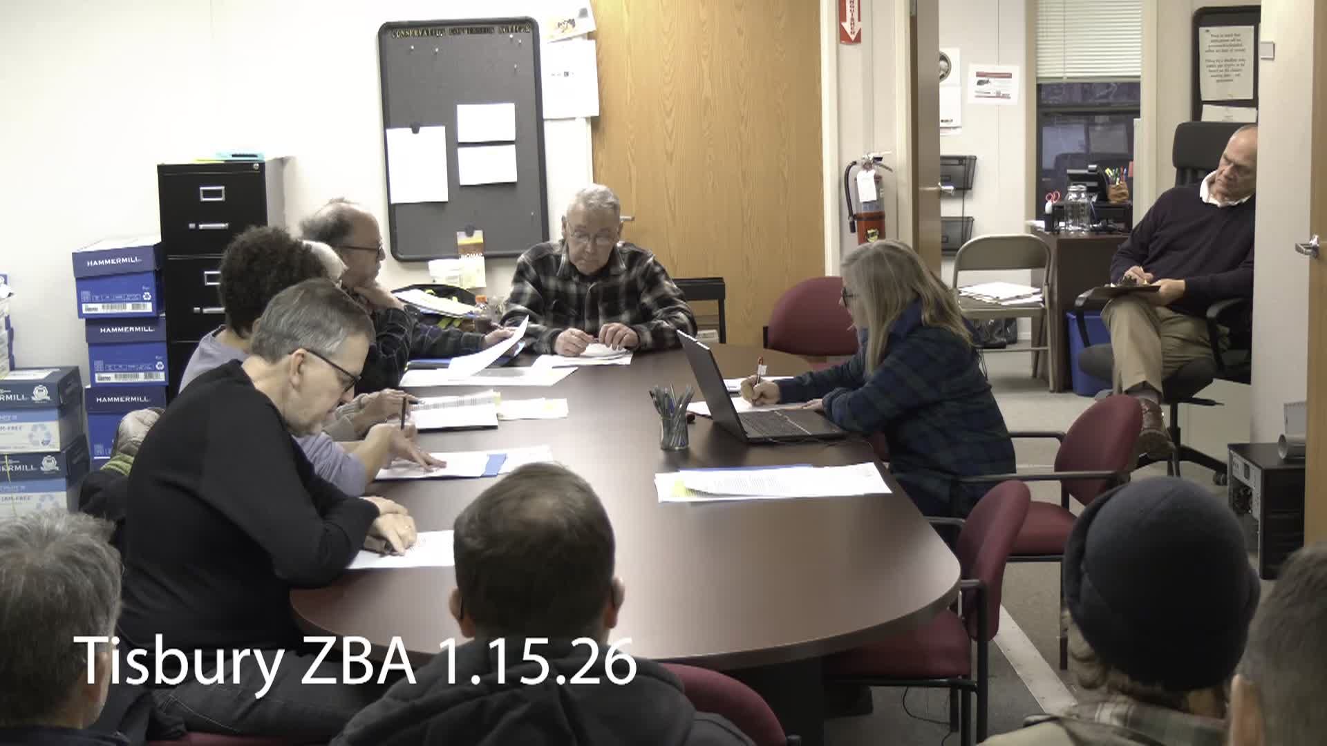 Tisbury ZBA 1.15.26