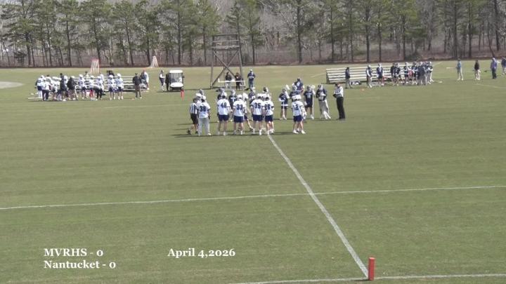 Thumbnail image for MVRHS Boys LAX vs. Nantucket 4.4.26