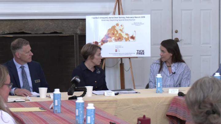 Thumbnail image for A Roundtable Tick talk with Gov. Healey and Island leaders 6.24.26